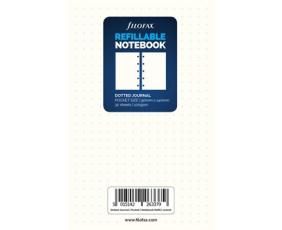 Extrablad dotted vita till Filofax Notebook Pocket