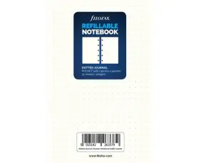 Extrablad dotted vita till Filofax Notebook Pocket