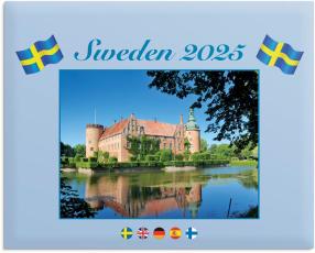 Väggkalender Sweden med kuvert 2025