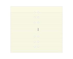 Filofax personal linjerade blad beige