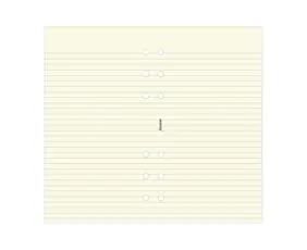 Filofax personal linjerade blad beige