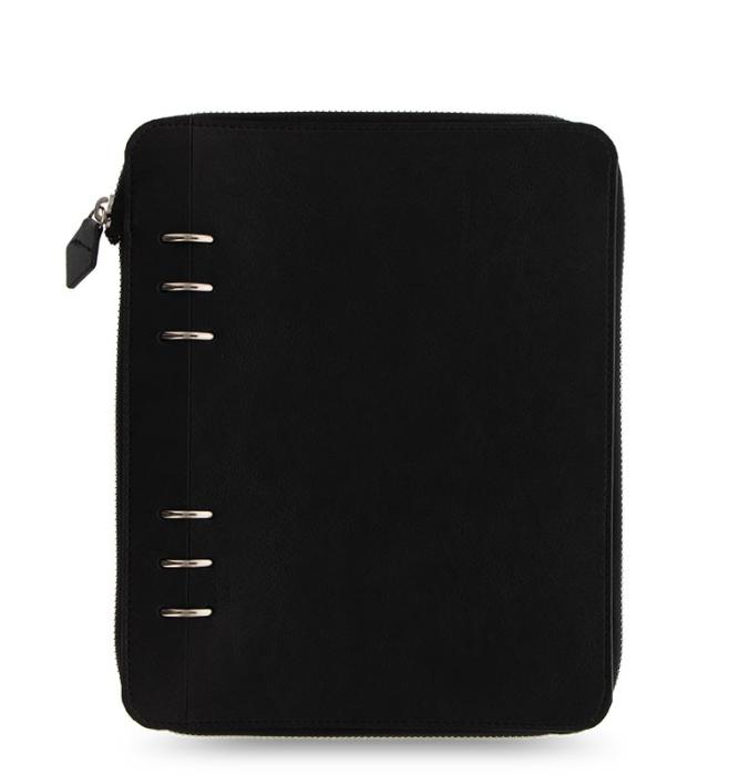 Clipbook Classic Mono A5 Zip Notebook Black