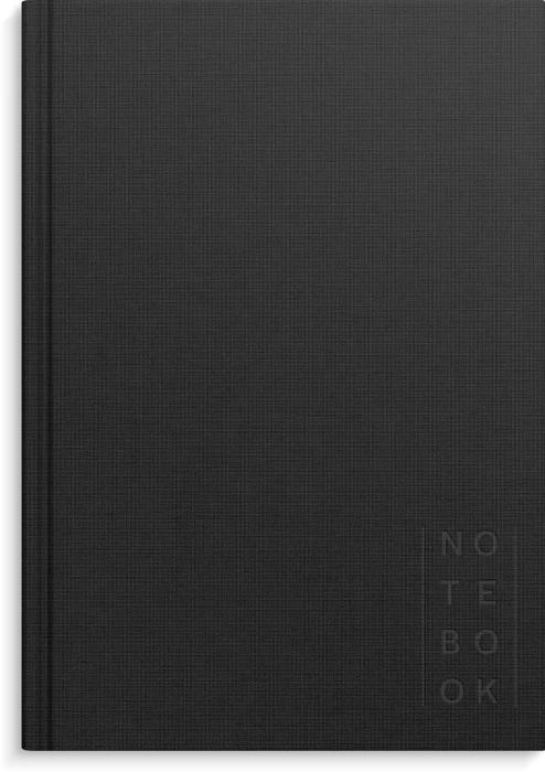 Notebook Textile black lined A5 