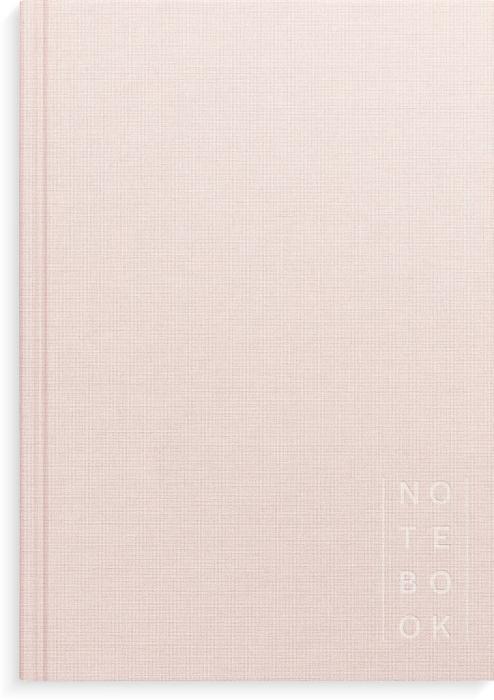 Notebook Textile pink unlined A5 