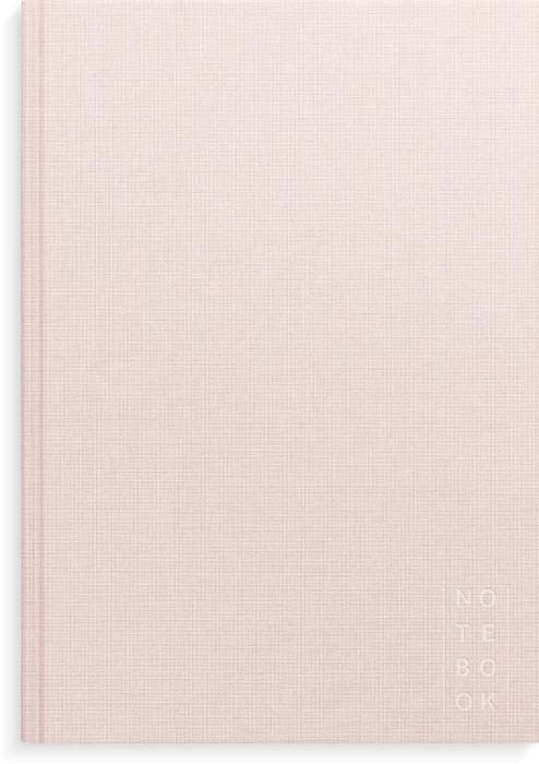 Notebook Textile pink unlined A4