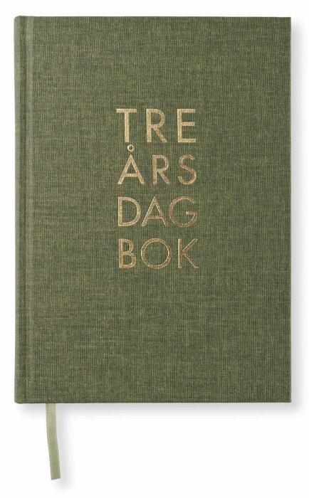 3-årsdagbok A5 Khaki Green