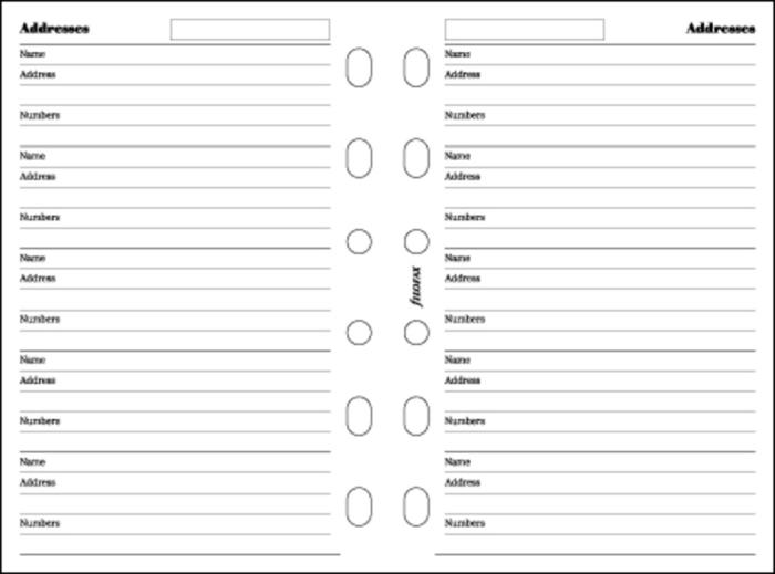 Pocket Adresser Eng vita