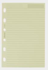 Filofax pocket linjerade blad beige 24st 