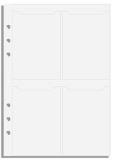 Filofax A5 kreditkortshållare smal