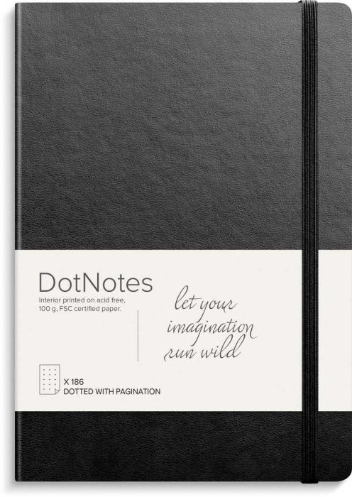 DotNotes svart A5 