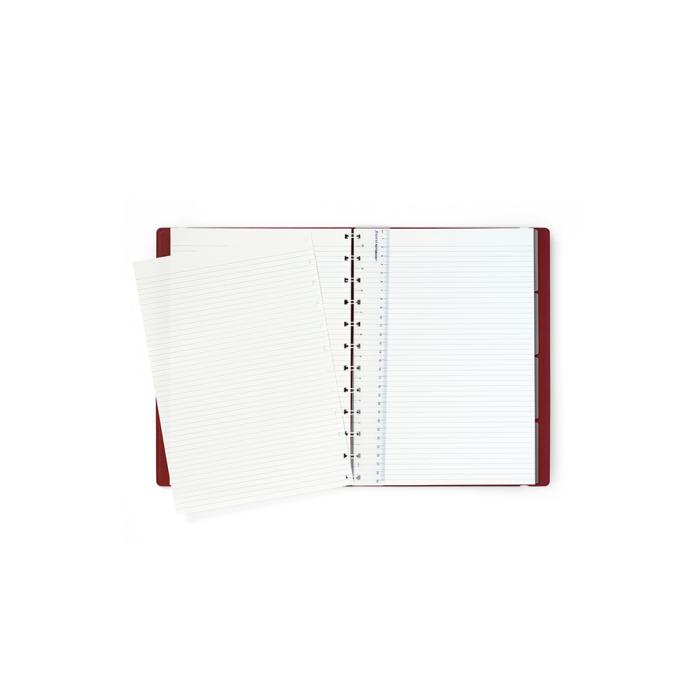 Filofax Notebook A4 linjerad Burgundy 