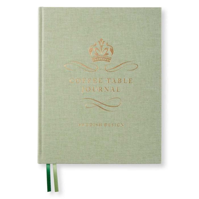 Coffe Table Journal Royal Green Leaf