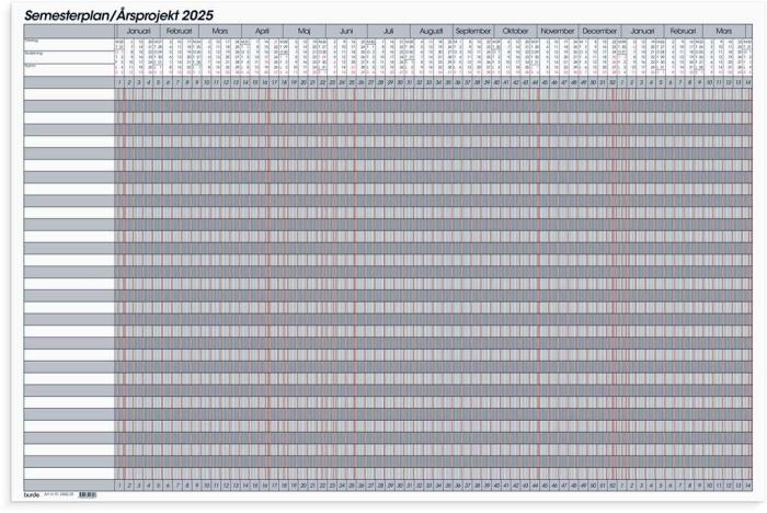 Semesterplan/Årsprojekt whiteboard 2025