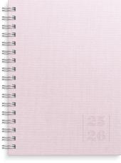 Kalender Senator A6 Textile rosa 2025-2026