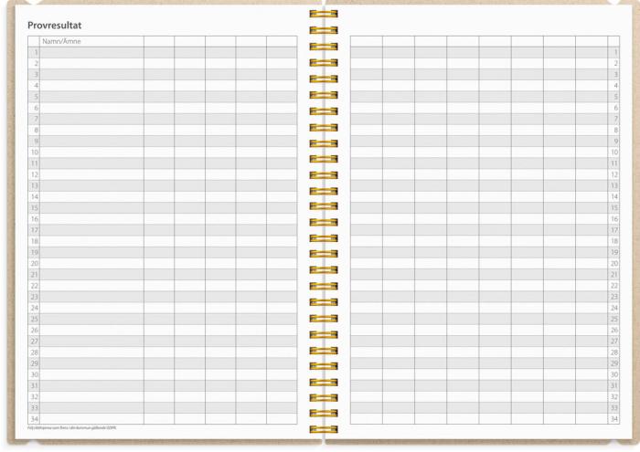 Kalender Study A5 Story Rand 2025-2026