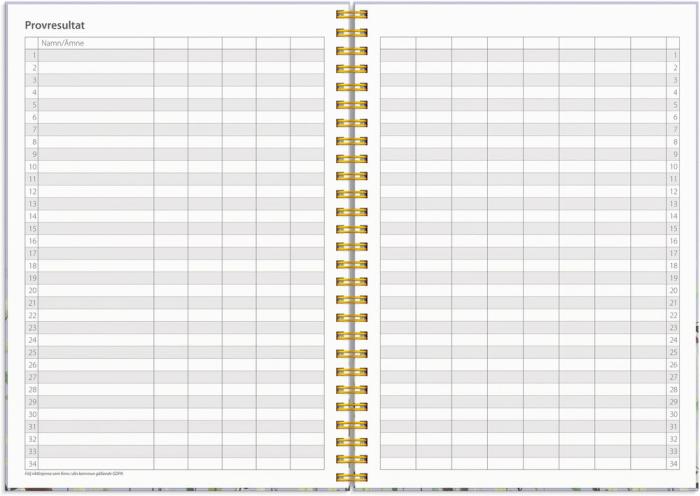 Kalender Study A5 Story Äng 2025-2026