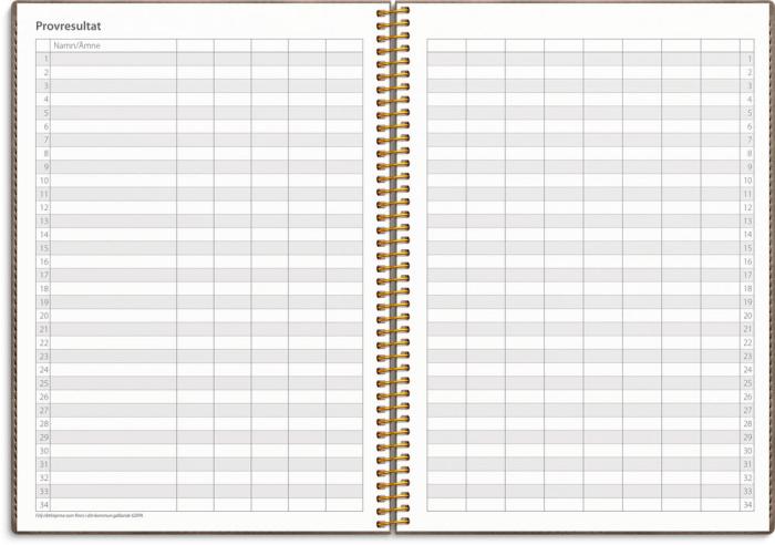 Kalender Study A5 Twist blå 2025-2026