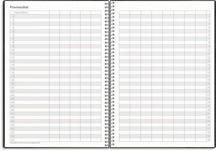 Kalender Study A5 Twist Svart 2025-2026