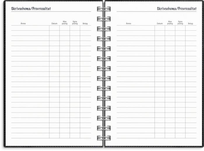 Kalender Lilla Studieåret Twist svart 2025-2025