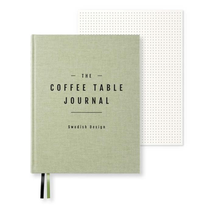 Coffe Table Journal Clean Green Leaf 