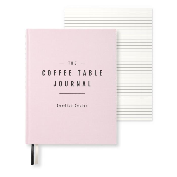 Coffe Table Journal Clean Dusty Rose