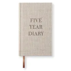 Five Year Diary Pocket Rough Linen