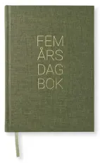 5-årsdagbok Khaki Green