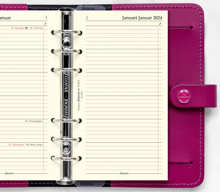 Filofax dagbok Personal V+N/U 2024