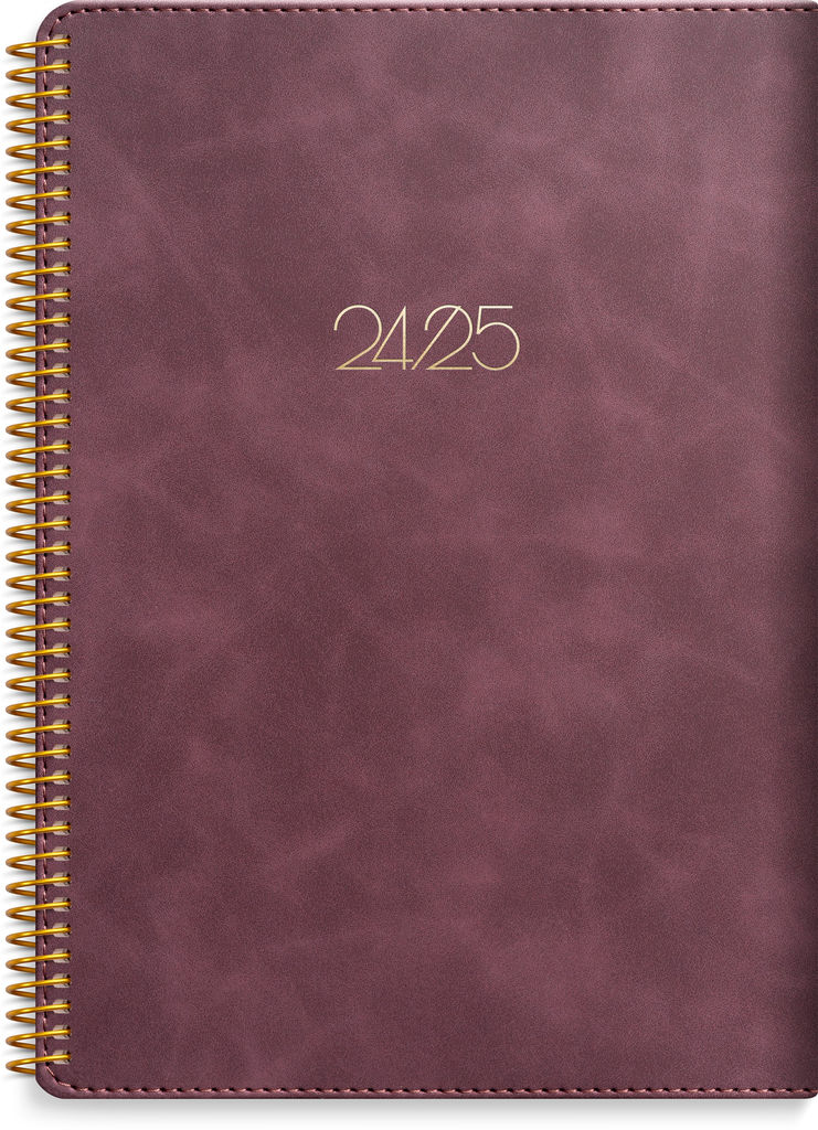 Kalender Senator A5 Twist Burgundy 20242025